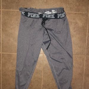 Gray PINK Victoria’s Secret leggings size small